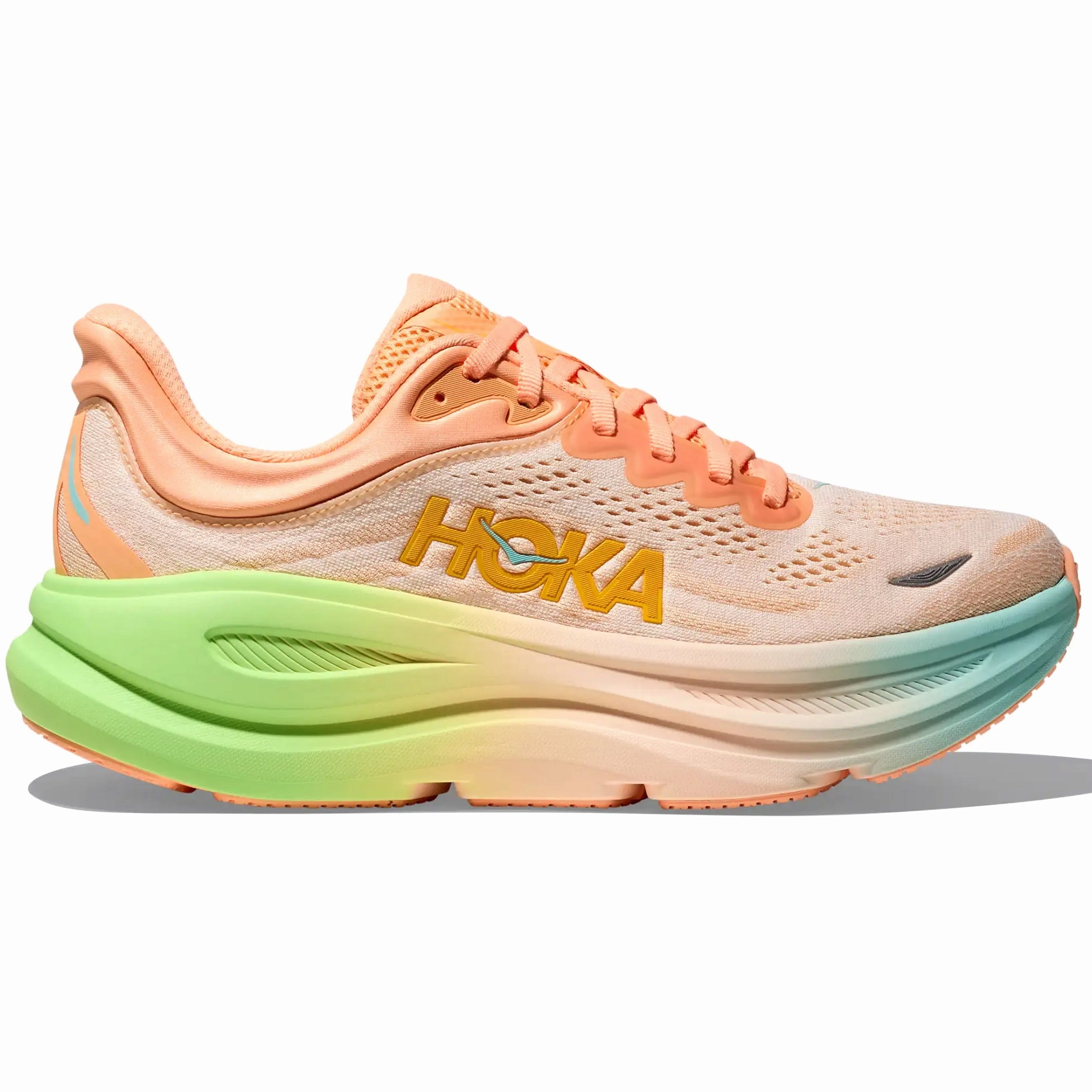 Lightweight Feel Men's Bondi 9 Running Shoes Frost / Pale Tangerine