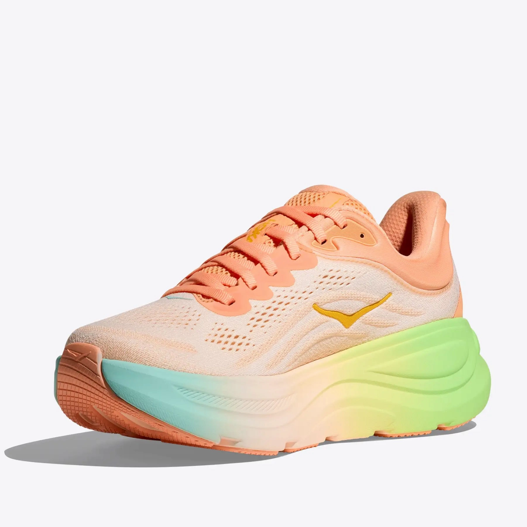 Men's Bondi 9 Running Shoes Frost / Pale Tangerine Training