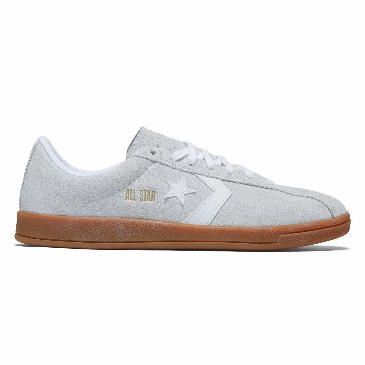 Secure Style Converse All Star Classic Trainer Suede Ox Shoes - Moonbathe/White/Gum
