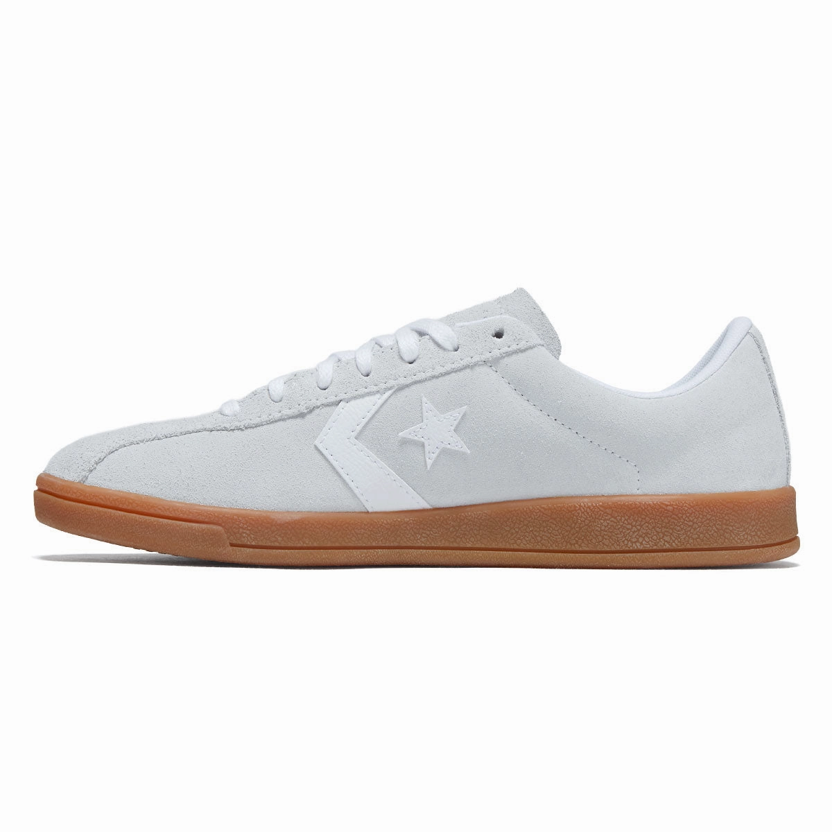 Vibration Dampening System Converse All Star Classic Trainer Suede Ox Shoes - Moonbathe/White/Gum