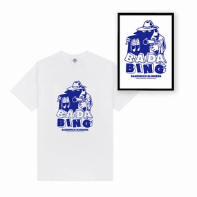 Bada Bing x UN:IK 'Slingers' Tee & Print Bundle - White Light Casual
