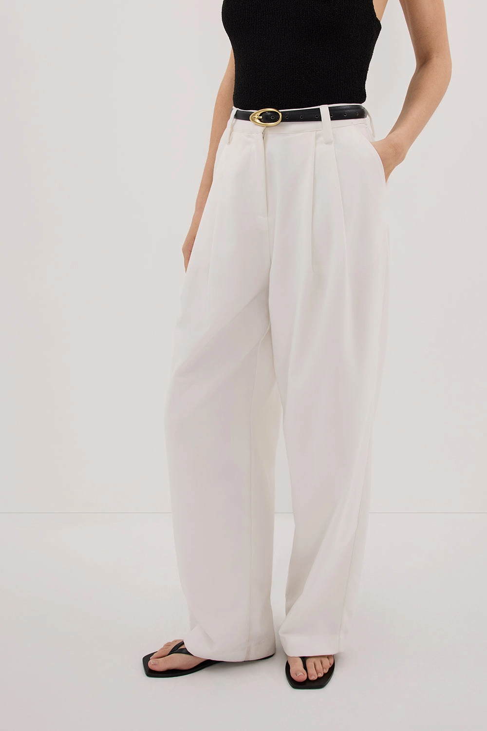 EDEN WHITE?TAILORED PANT Easy Stretch MachineWashable