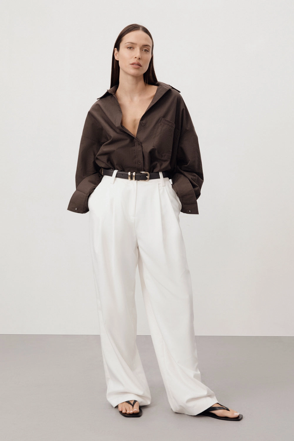 Plus-size option EDEN WHITE?TAILORED PANT