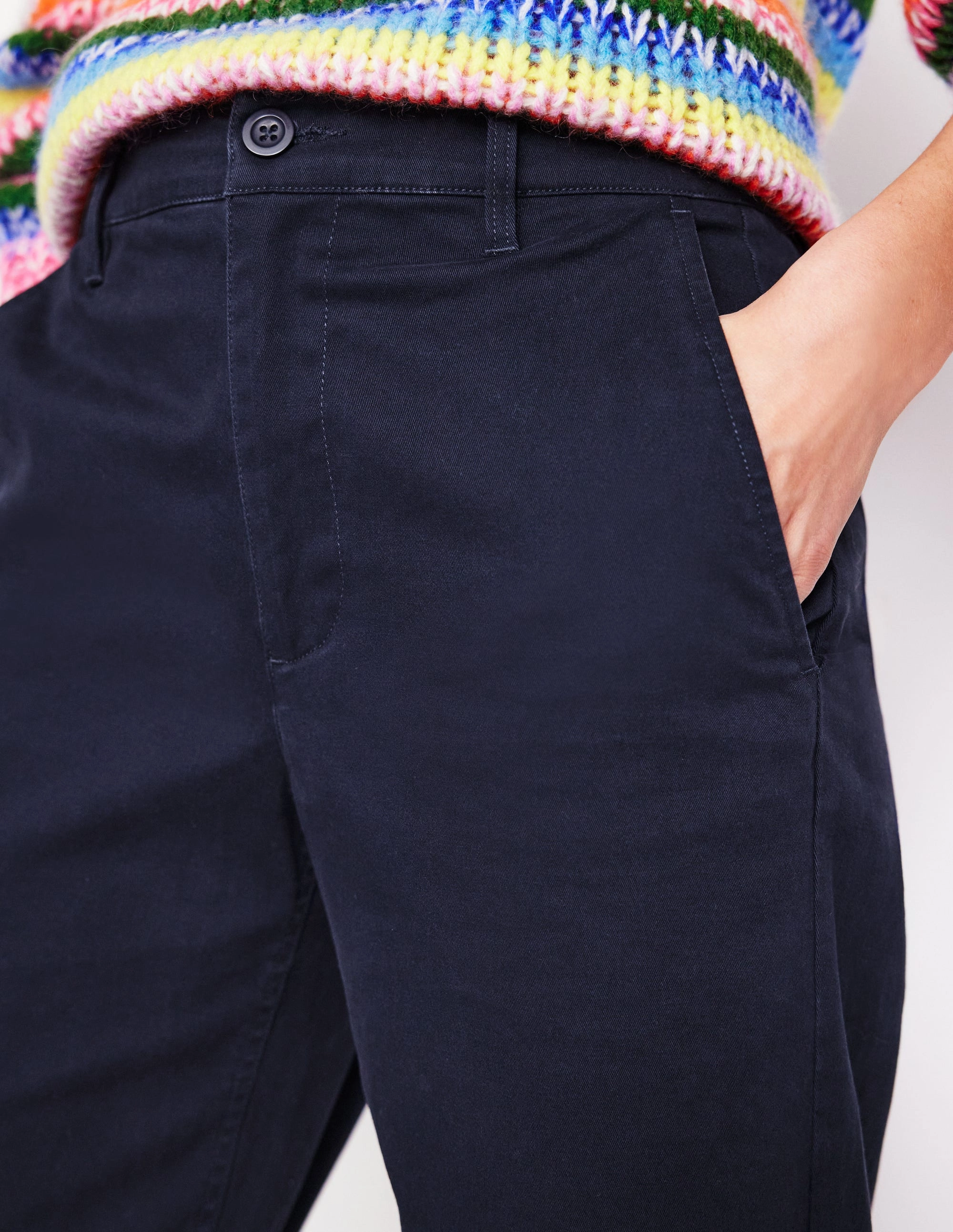 Barnsbury Chino Trousers-Navy Ultimate Wear Sleek and Soft