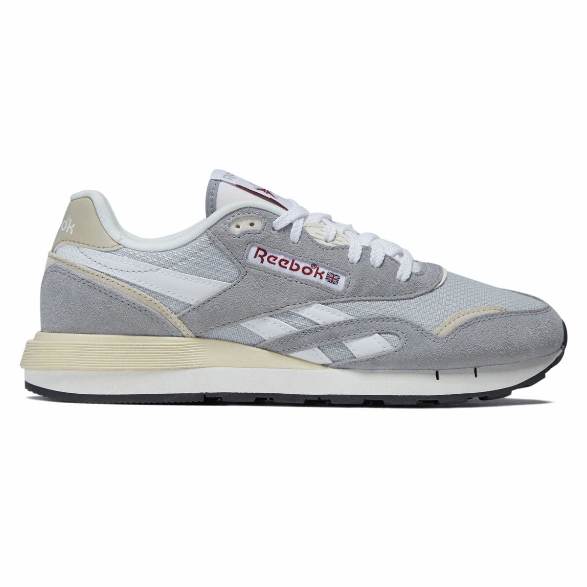 Soft Landing Smooth Feel Reebok Classic Nylon 89 Shoes - Grey 1/Grey 2/Chalk