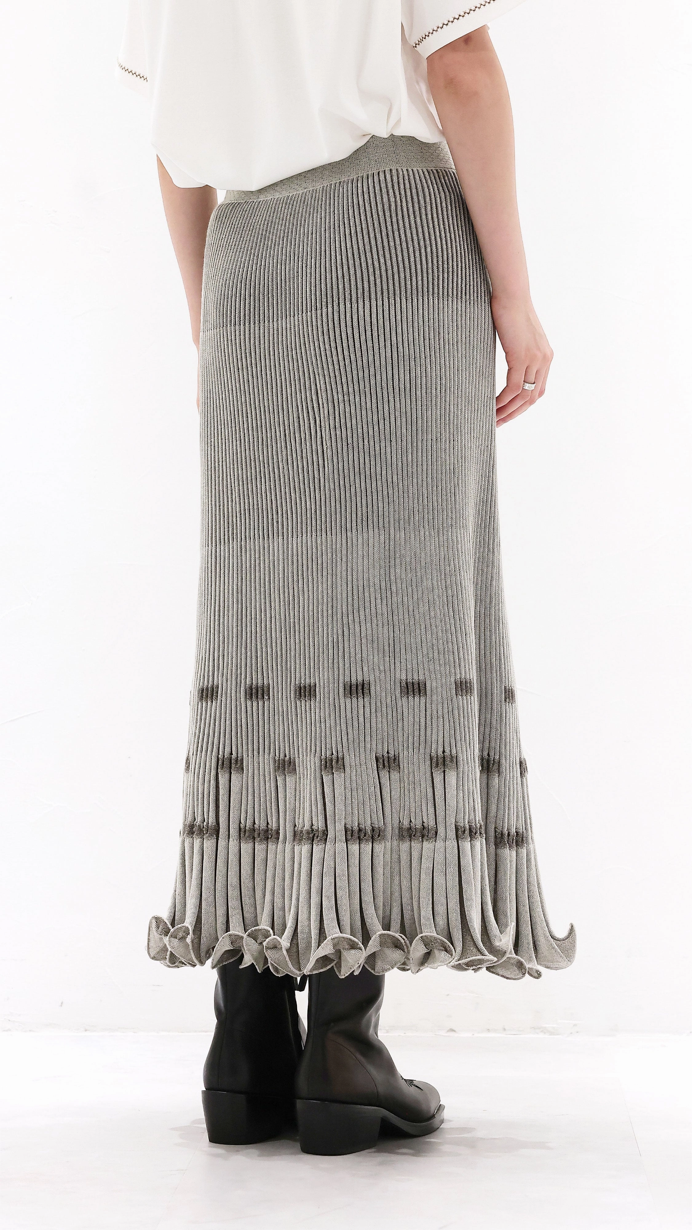Outfit Moodboard Opaque finish Fish Tail Knit Skirt