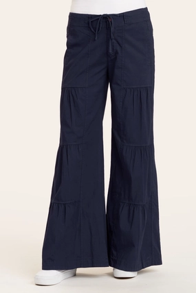 Chilly Day Wear Wrinkle resistant fabric Terraced Wide Leg Pant