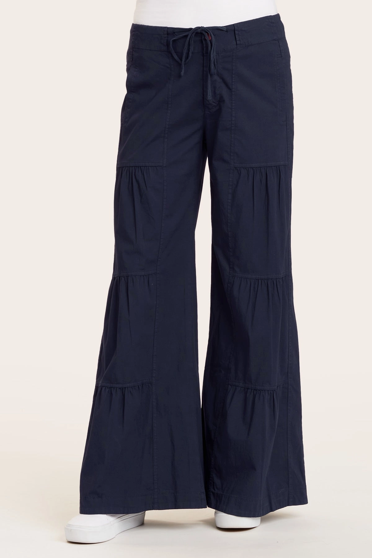 Chilly Day Wear Wrinkle resistant fabric Terraced Wide Leg Pant