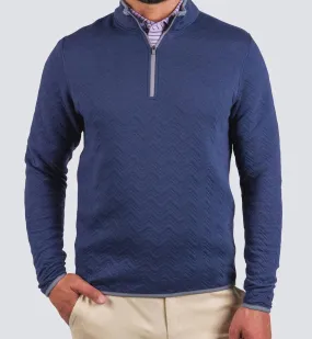 Erwin Quilted Pullover Sweater In Admiral Warm Look Everyday Layers