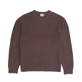 Seasonal Comfort Elegant Knit bound Baxter Mohair Blend Sweater - Walnut Brown