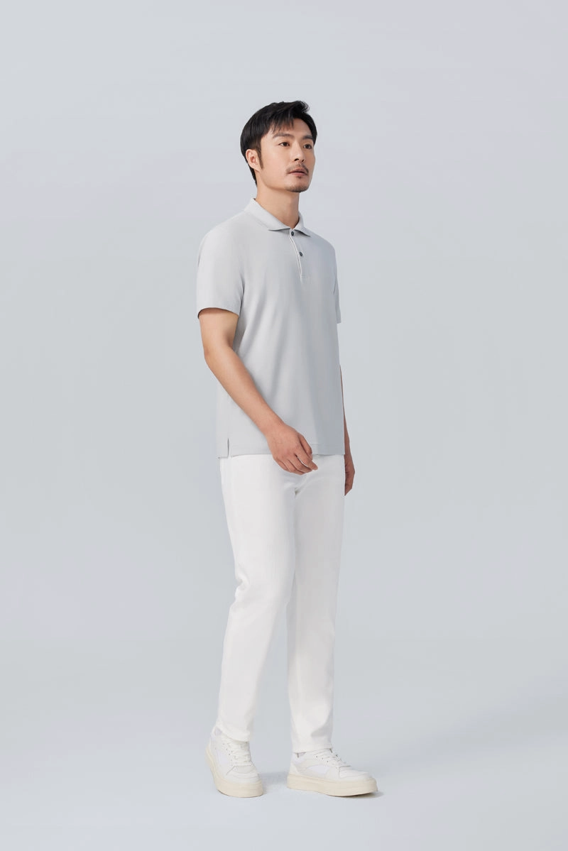 Trendy Appeal Sporty Layer InstantCool Pique Polo | Grey GYE128