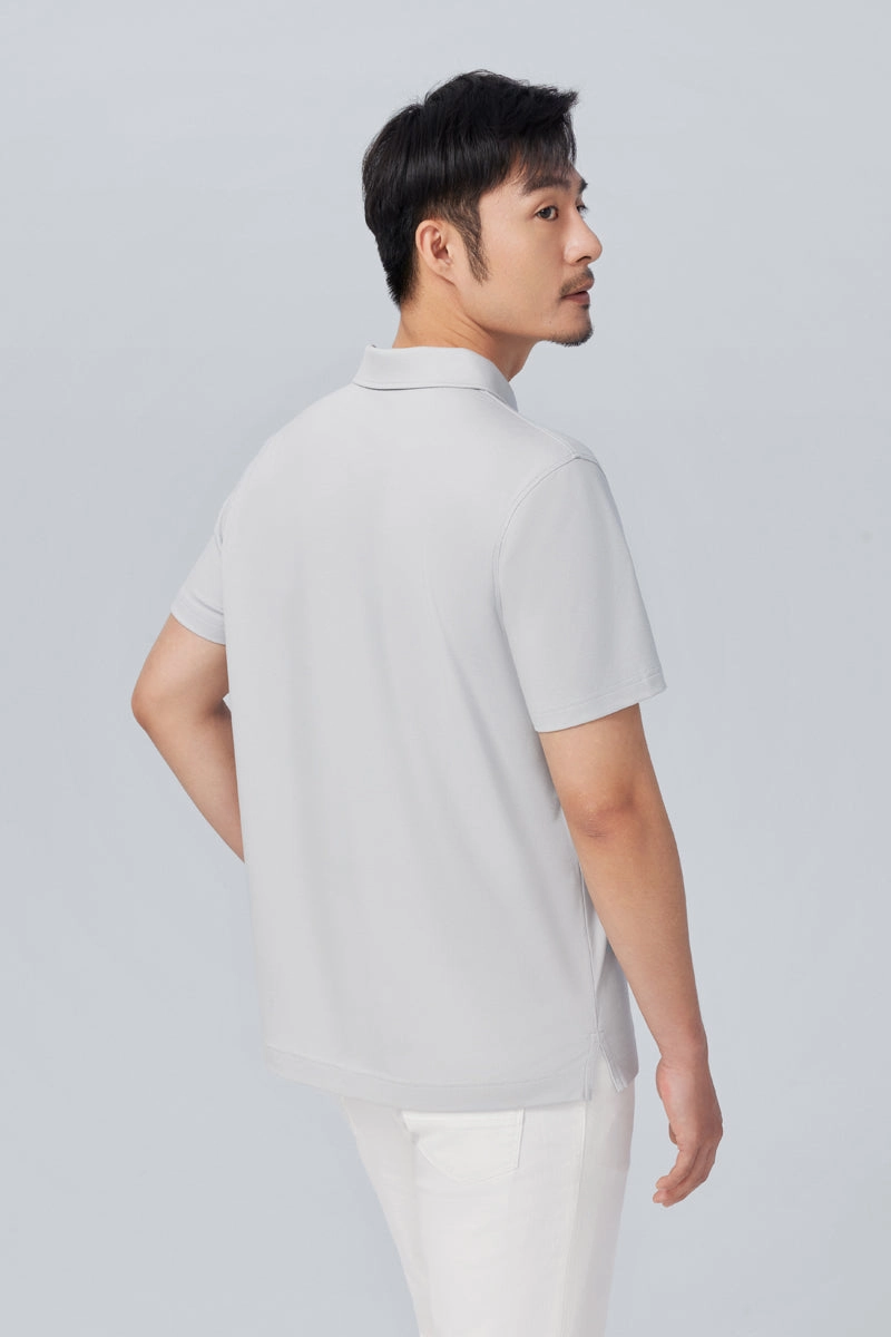 Fashionable Layer Everyday Fit InstantCool Pique Polo | Grey GYE128
