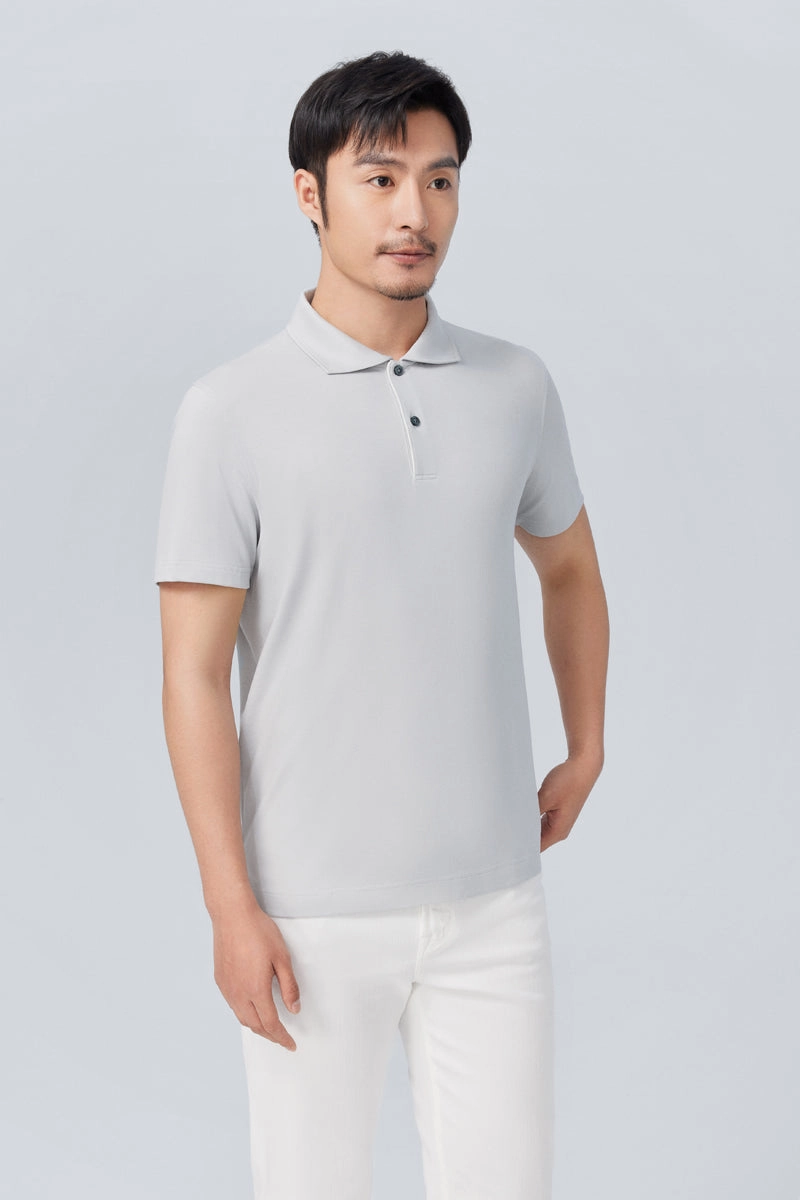 InstantCool Pique Polo | Grey GYE128 Breathable Stretch Classic Comfort