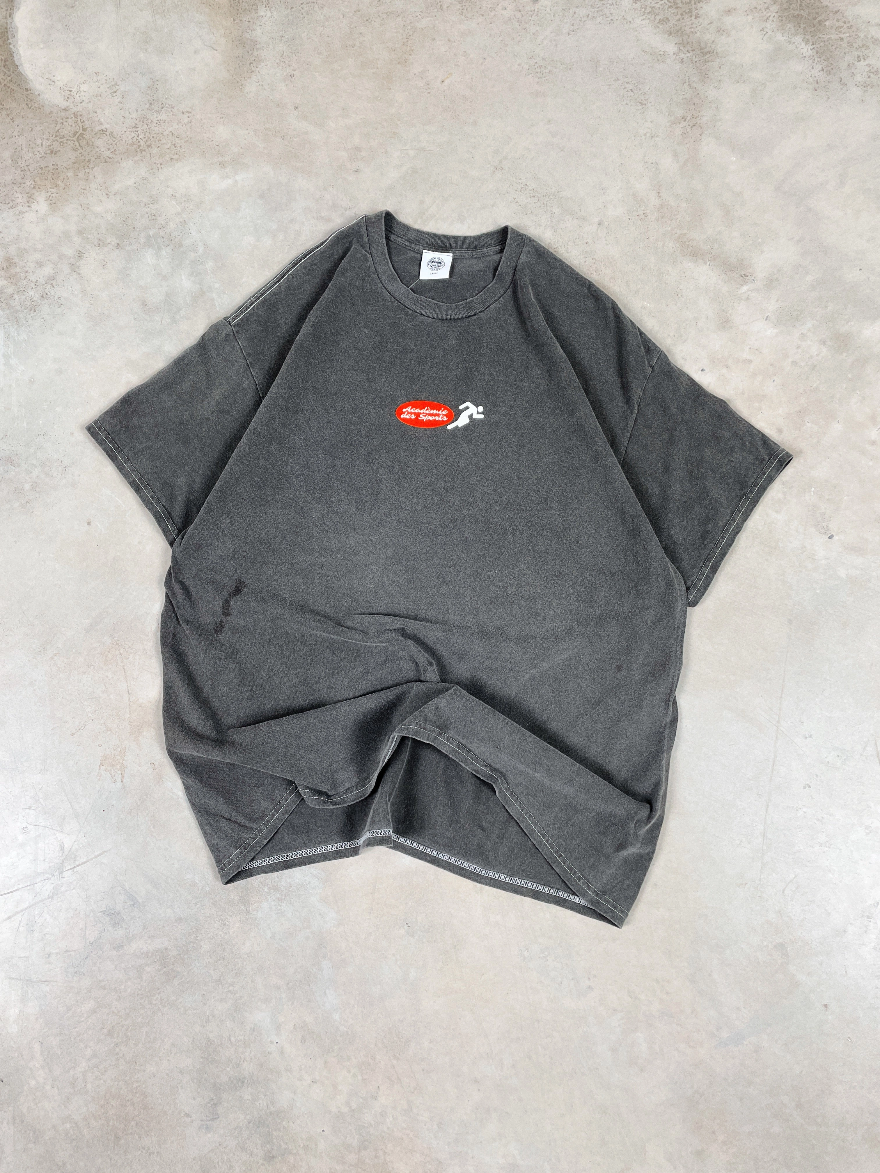 Vice 84 'Fun Club' Vintage Washed Tee - Washed Black Flattering Fit