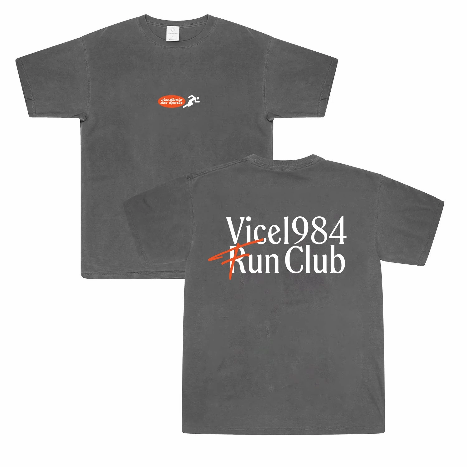 Vice 84 'Fun Club' Vintage Washed Tee - Washed Black Breathable Wearable Easy Layering