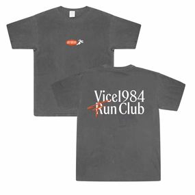 Vice 84 'Fun Club' Vintage Washed Tee - Washed Black Breathable Wearable Easy Layering