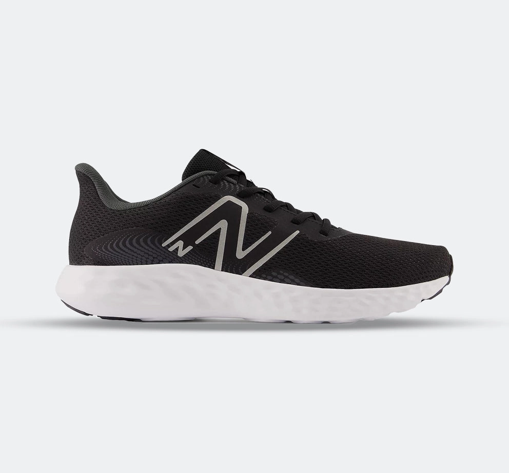 Men's Wide Fit New Balance M411LB3 Walking and Running Trainers - Black/White noiseless - movement - stealth shoes quick - drying - technology shoes