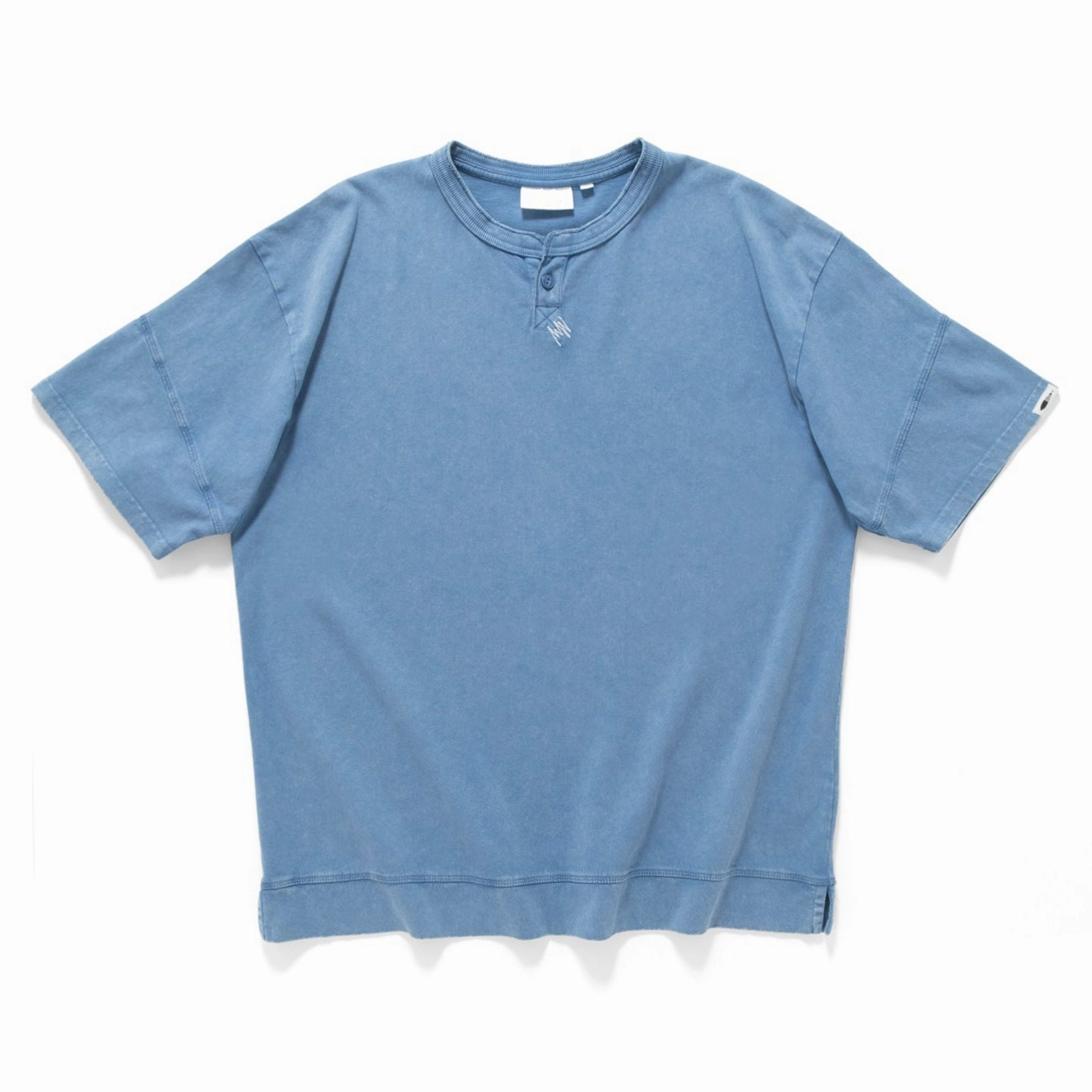 (TP1578) Washed Henley Neck Tee Organic Cotton