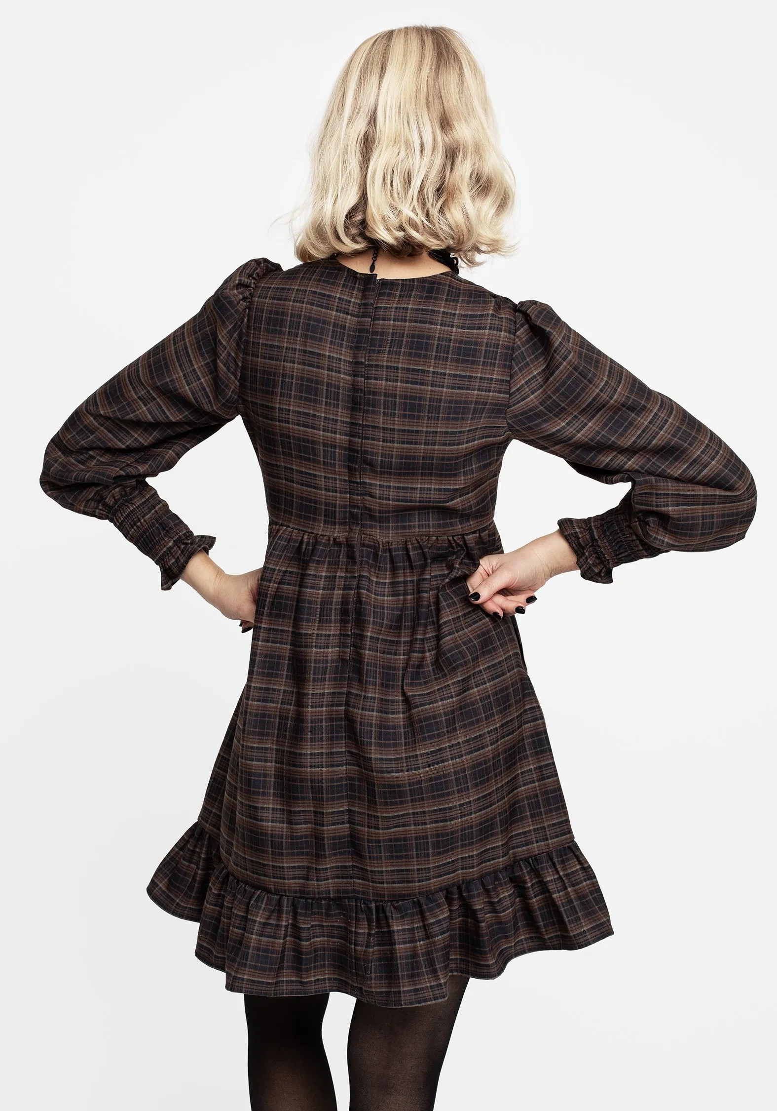 AntiPillTreatment Embla Check Mini Smock Dress