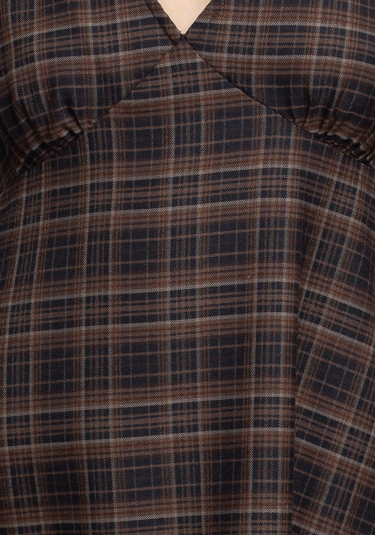Slender Look Embla Check Mini Smock Dress