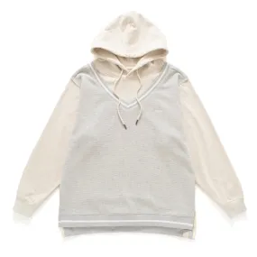 (SW407) Fake Vest Hoodie Anti Snag Fabric Premium Cotton Blend