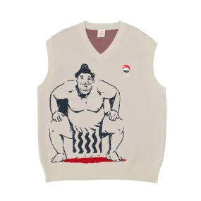 Compact Travel Design A Thousand Futures 'Tradition' Knit Vest - Beige