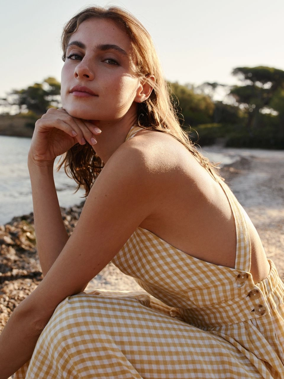 Agata Strappy Midi Dress Kind Light Effortless Touch