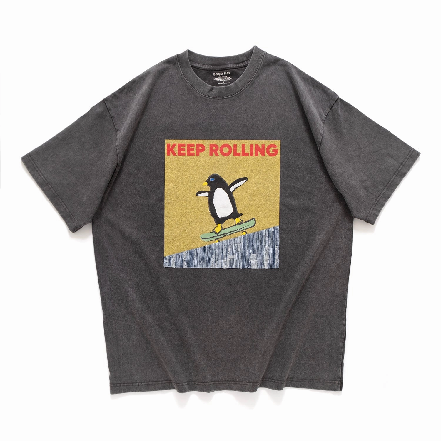 Classic Layer Anti Static Treatment (ZT1496) Keep Rolling Graphic Tee