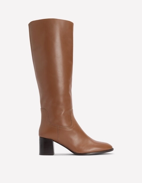 Skye Smart Knee Boots-Tan Abrasion Resistant Outsole
