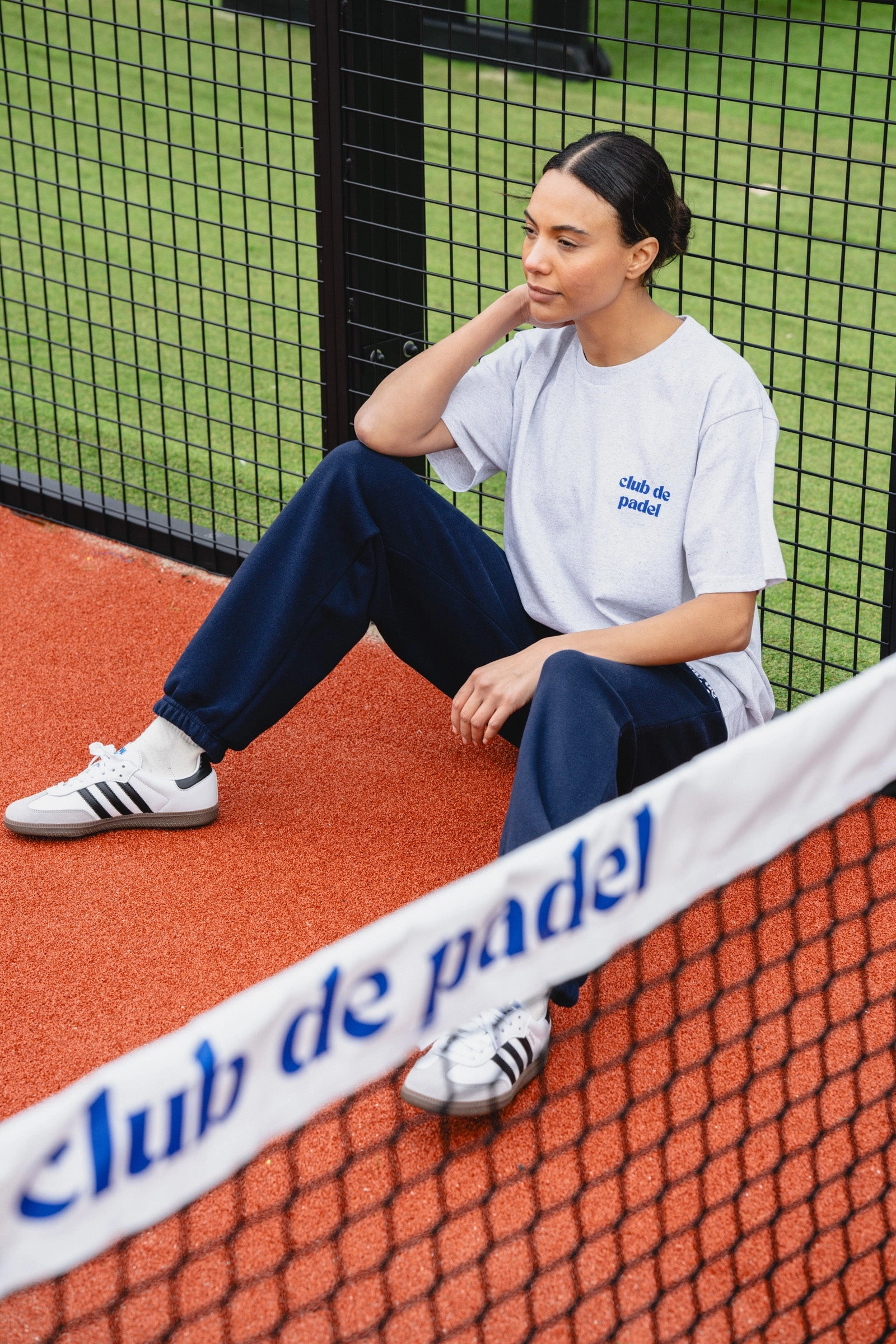 Club de Padel Logo Tee - Ash ColorfastFabricTech Comfortable clothing
