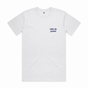 Quick Dry Material Club de Padel Logo Tee - Ash