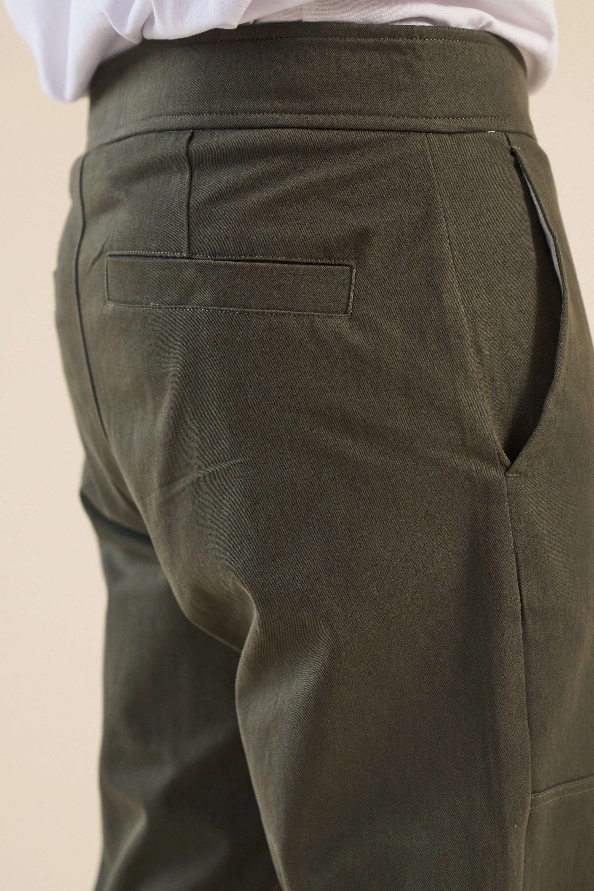 Ultimate Comfort bound Straight Work Pant - Khaki