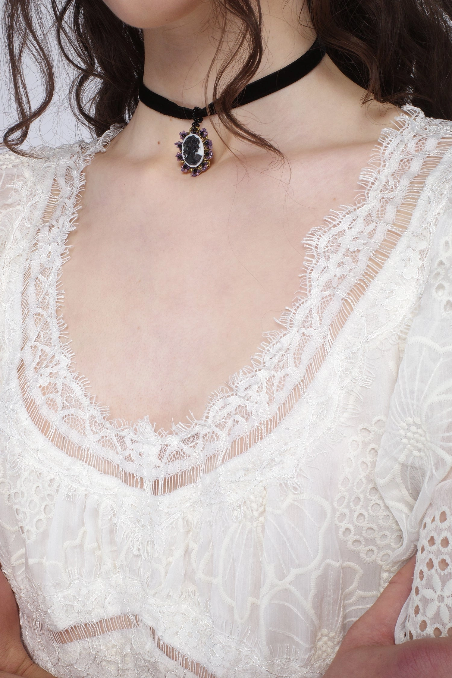 Poppy Embroidered Chiffon Dress Practical-Style
