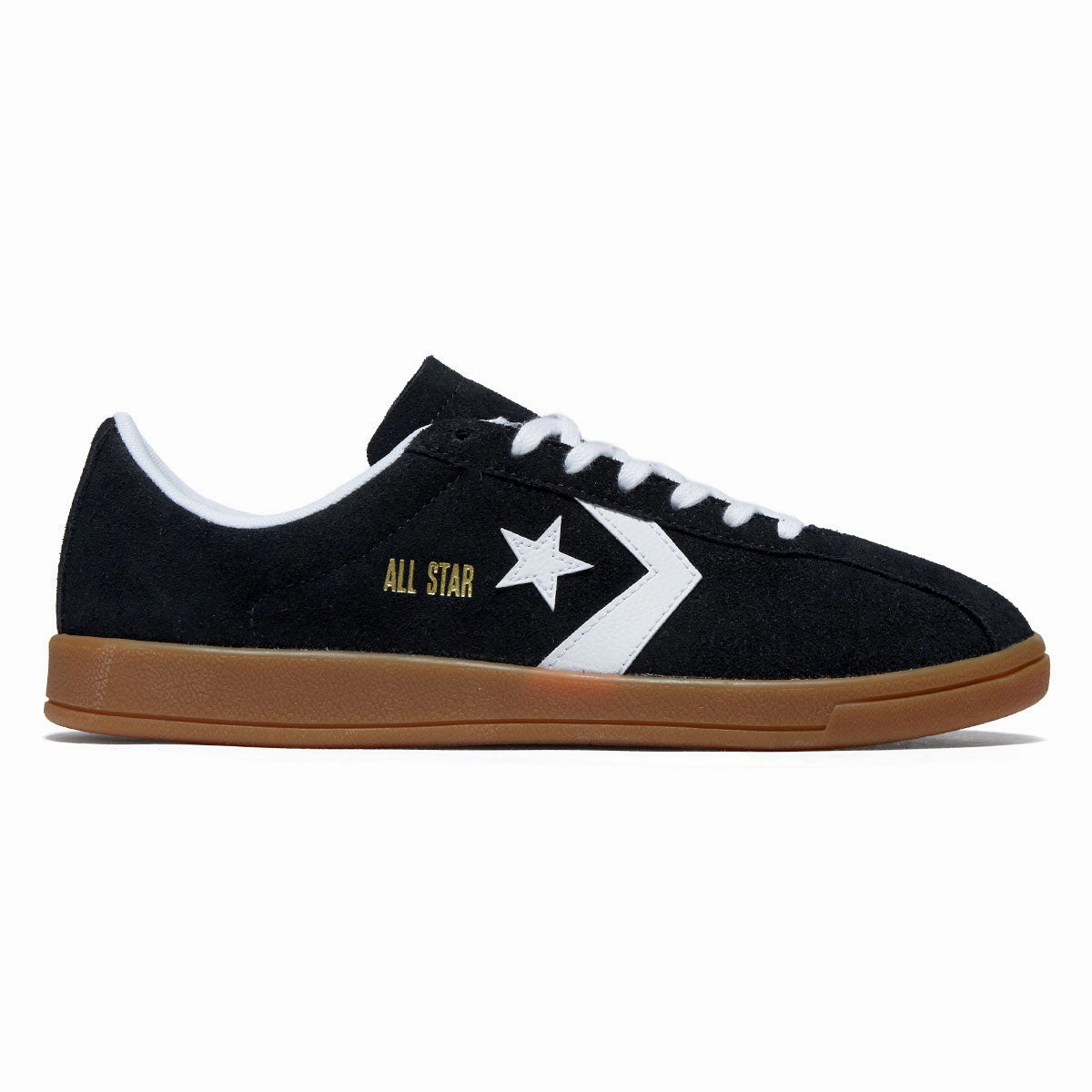 Converse All Star Classic Trainer Suede Ox Shoes - Black/White/Gum Foot Tech Narrow Fit