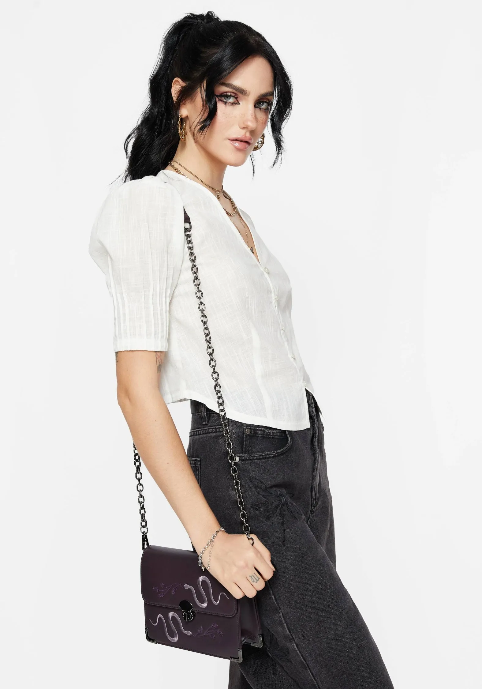 Parilia Cotton V Neck Blouse Top Friends Meetup
