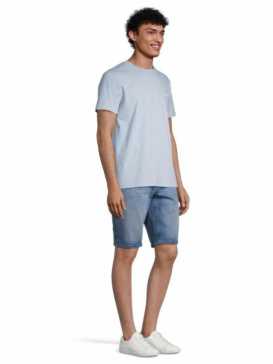 Bleu Clair Ecru Overdye Standard Item Gots T-Shirt Layering Comfort Comfortable Wear