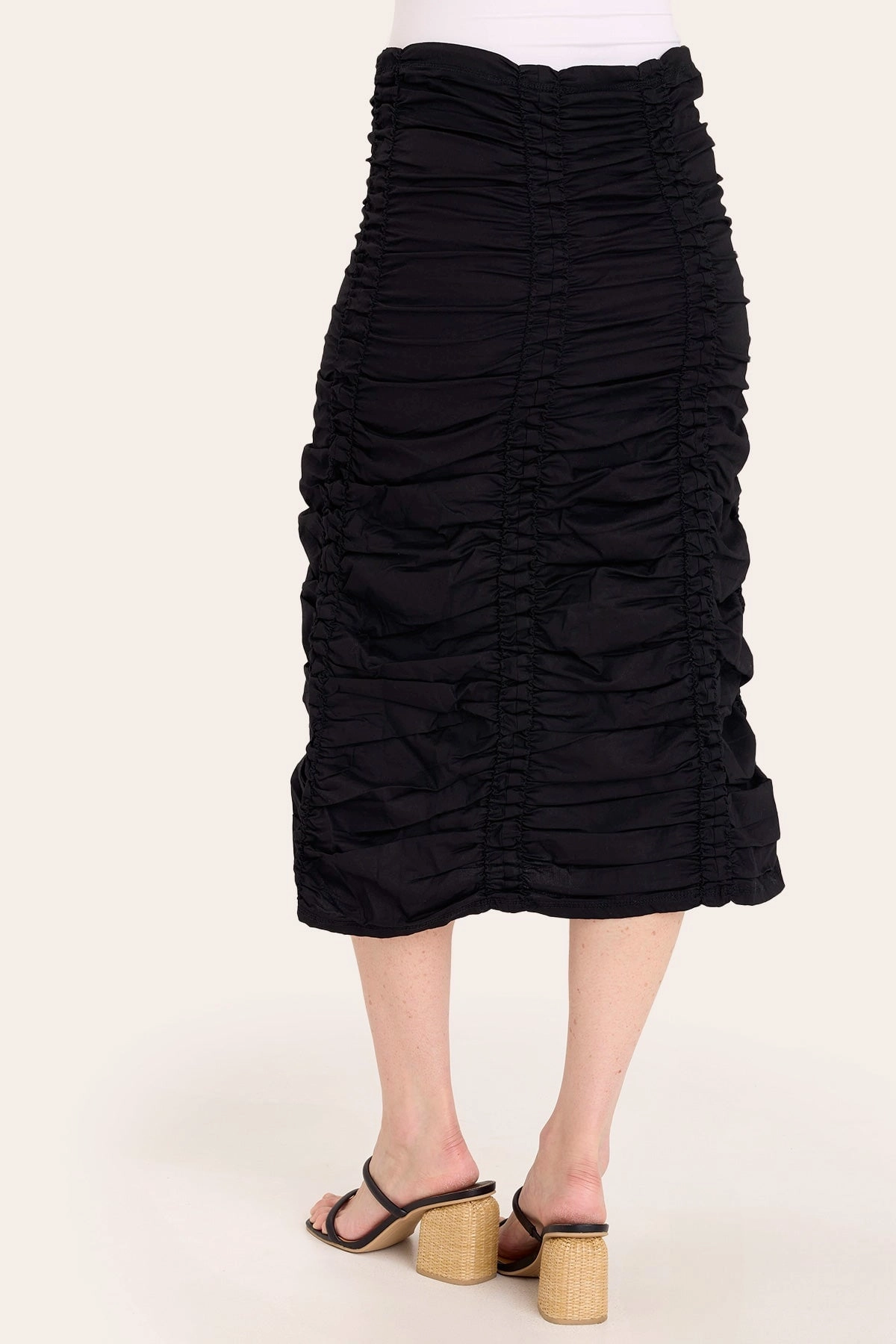 Double Shirred Panel Skirt Road Trip