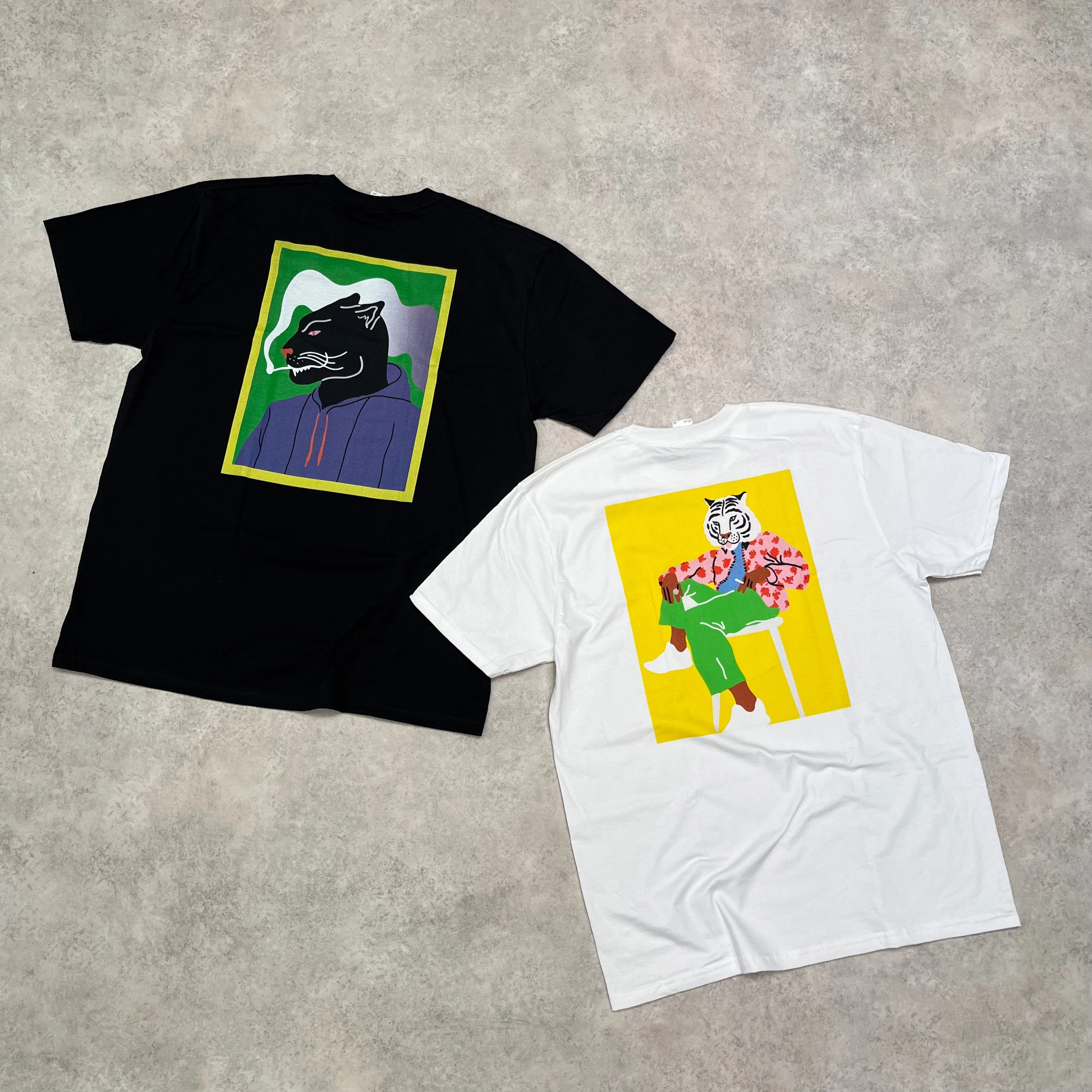 futuristic Mel?? x Club Bad 'Summer Tiger' Tee - White