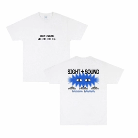 KBAR X UN:IK 'Sight & Sound' Tee - White Sporty Look SlimFitDesign