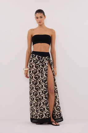Designer Inspired MAUI BITTER CHOC RAMIE SARONG