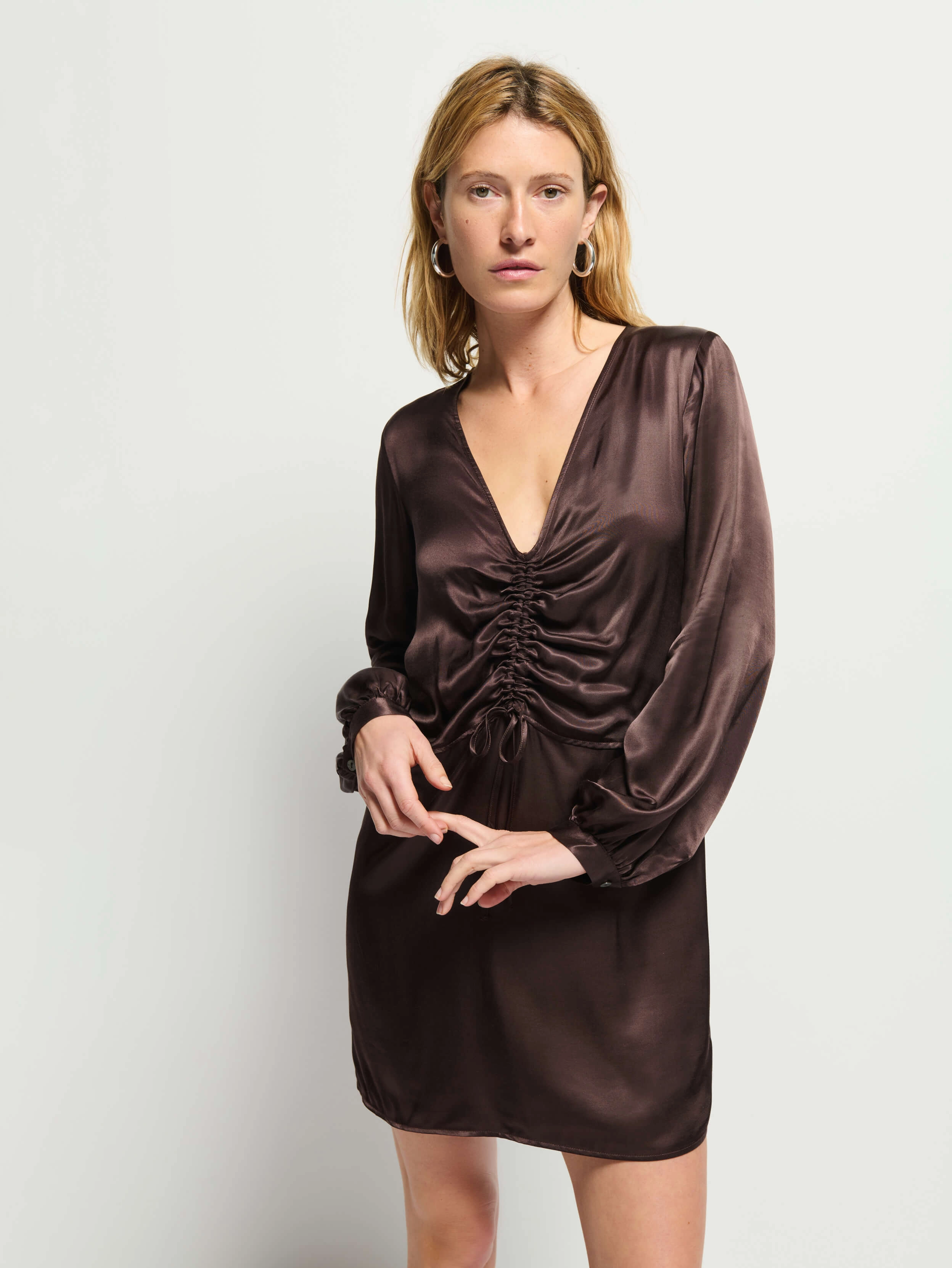Cora Dress Seasonal Fit Balloon-Sleeve