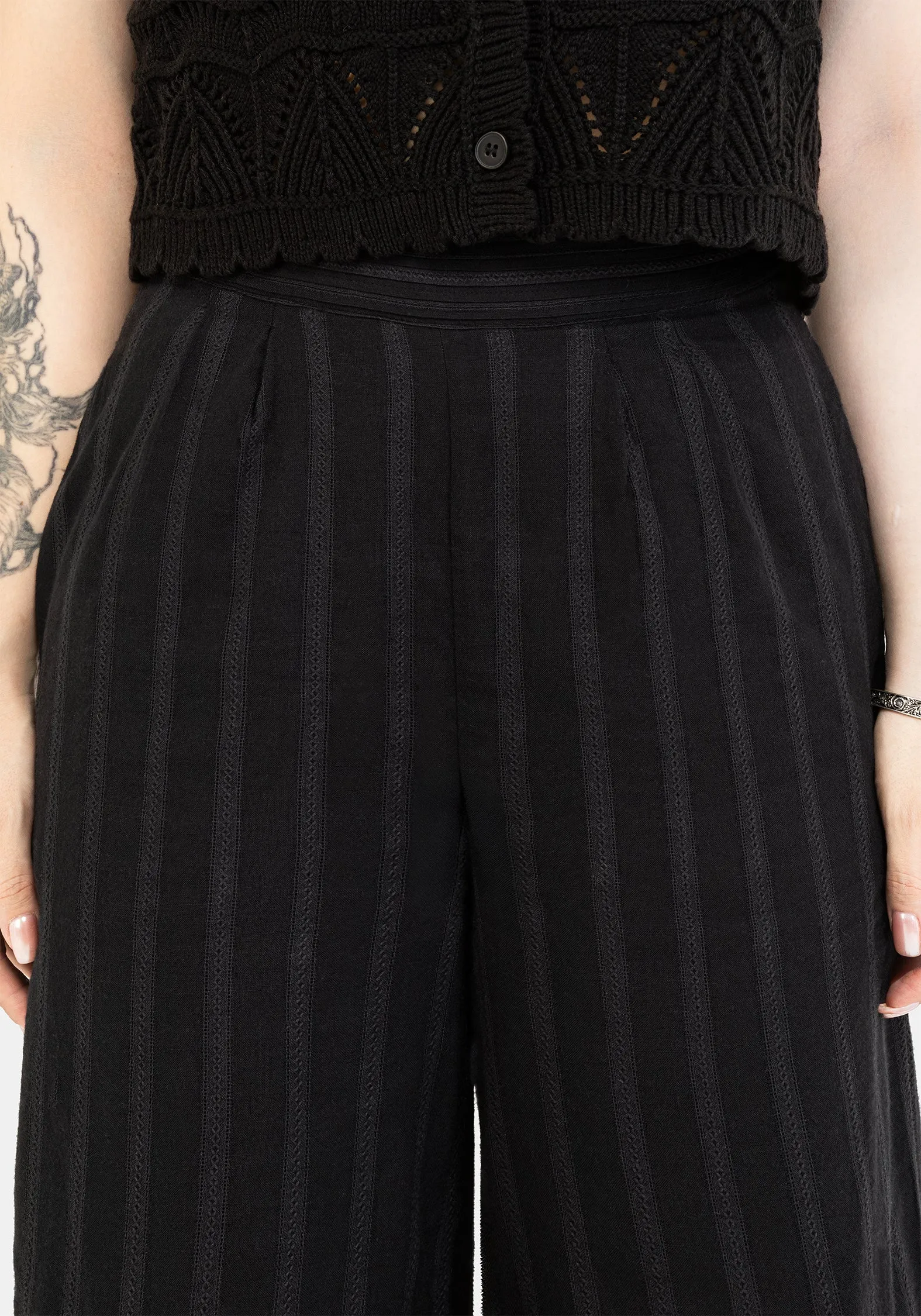 Active Flex Movement Comfort Delores Striped Cotton Balloon Trousers