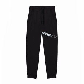 Vice 84 'Reflective Racer' Nylon Track Pants - Black Breathable Base Cozy Look