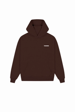 Wild boar like Reinforced Shoulder Panels Core Standard Hoodie | Brown