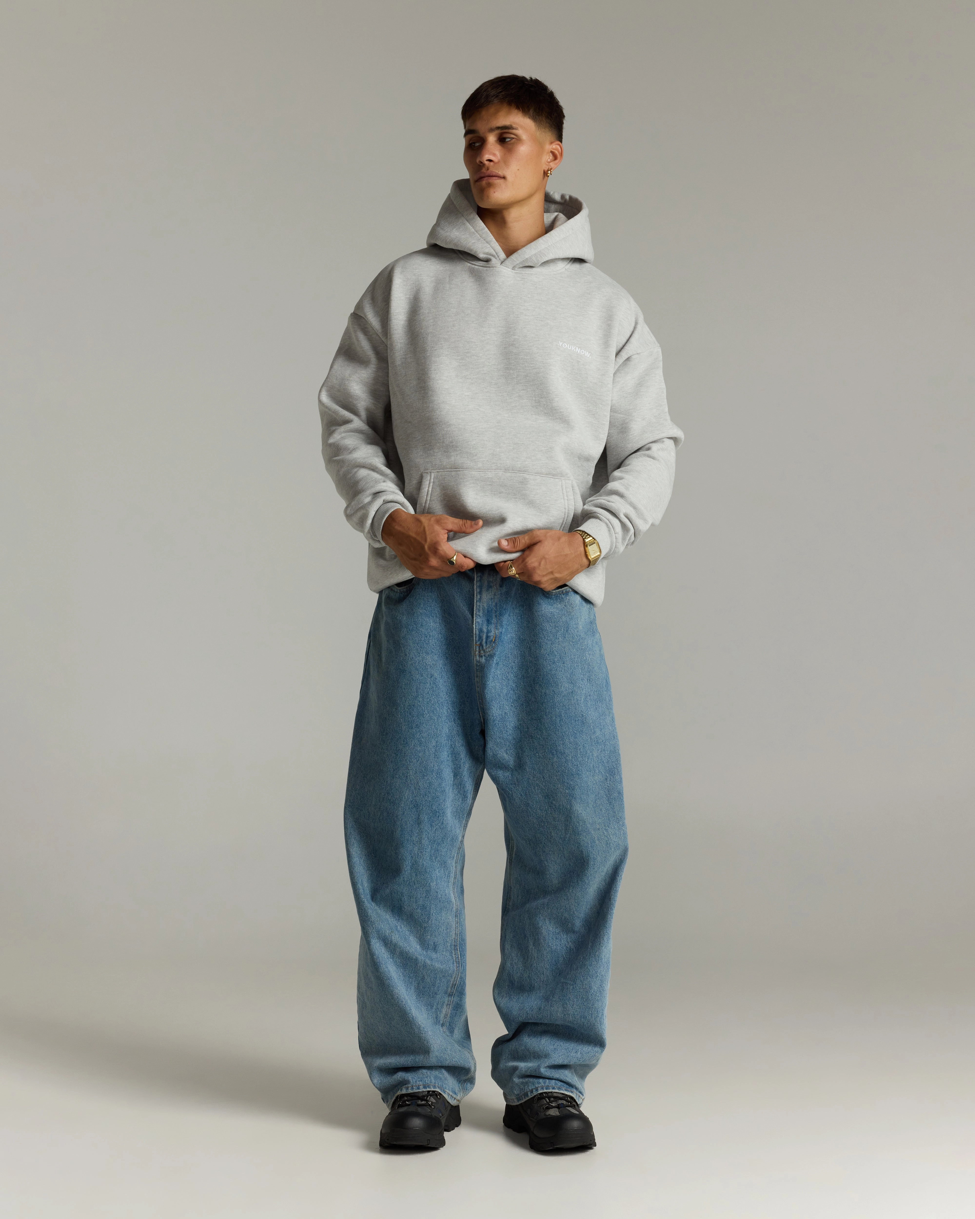 College Wear Seal like Core Standard Hoodie | Heather Grey