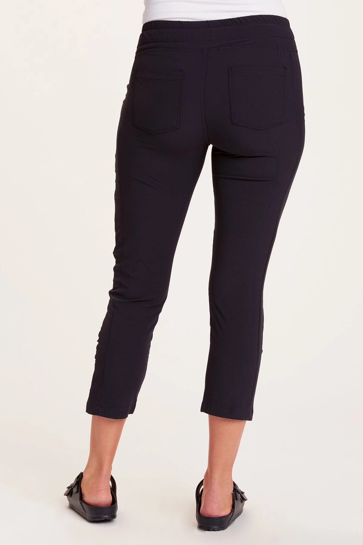 Aksana Whisper Stretch Ruched Active Slim Pant Breathable wear Tummy Control