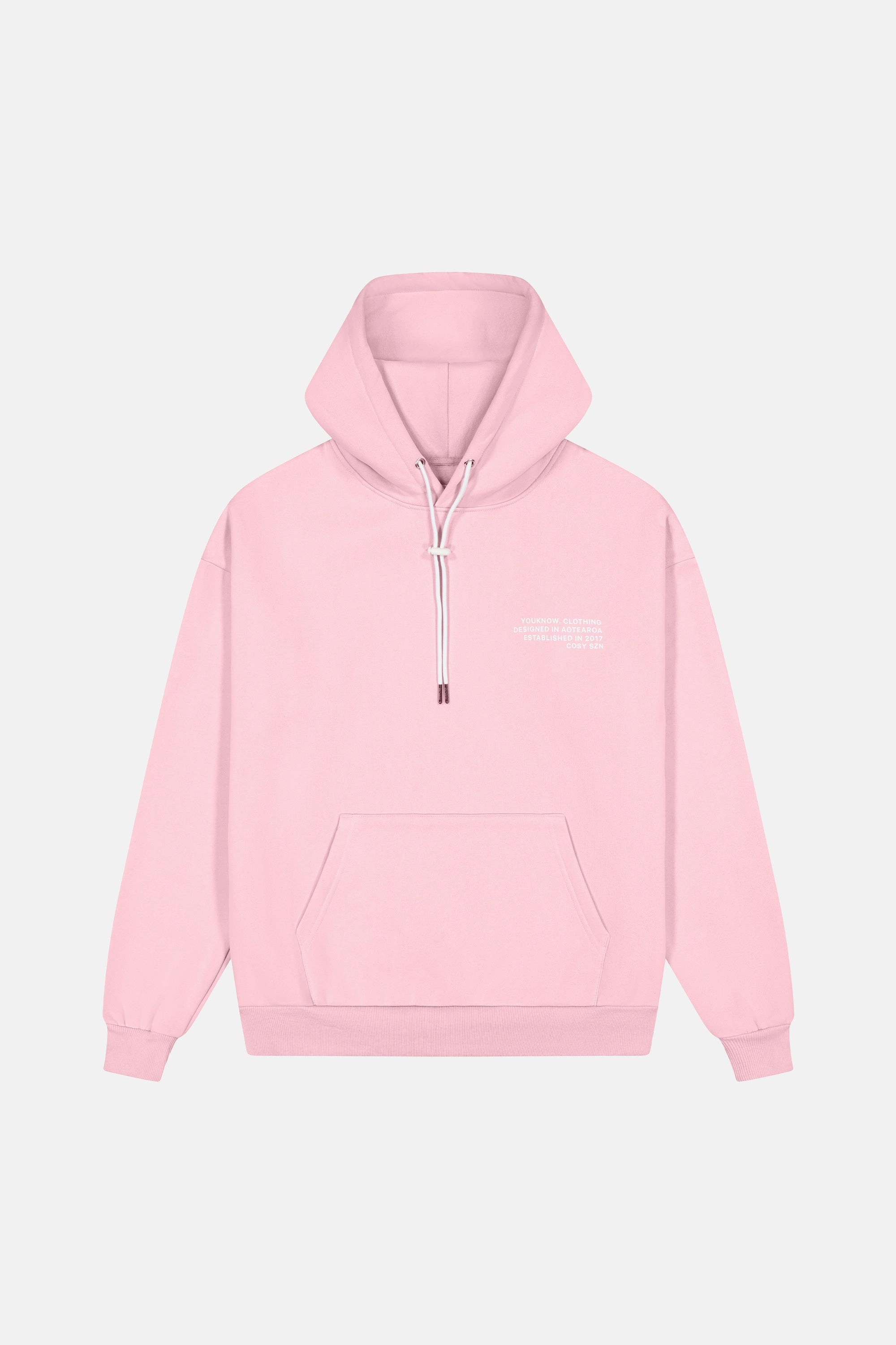 Fashion Feel Streetwear Style Cosyszn Hoodie | Baby Pink