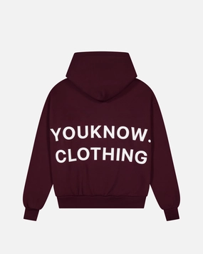 Non Restrictive Collar Cosyszn Hoodie | Burgundy
