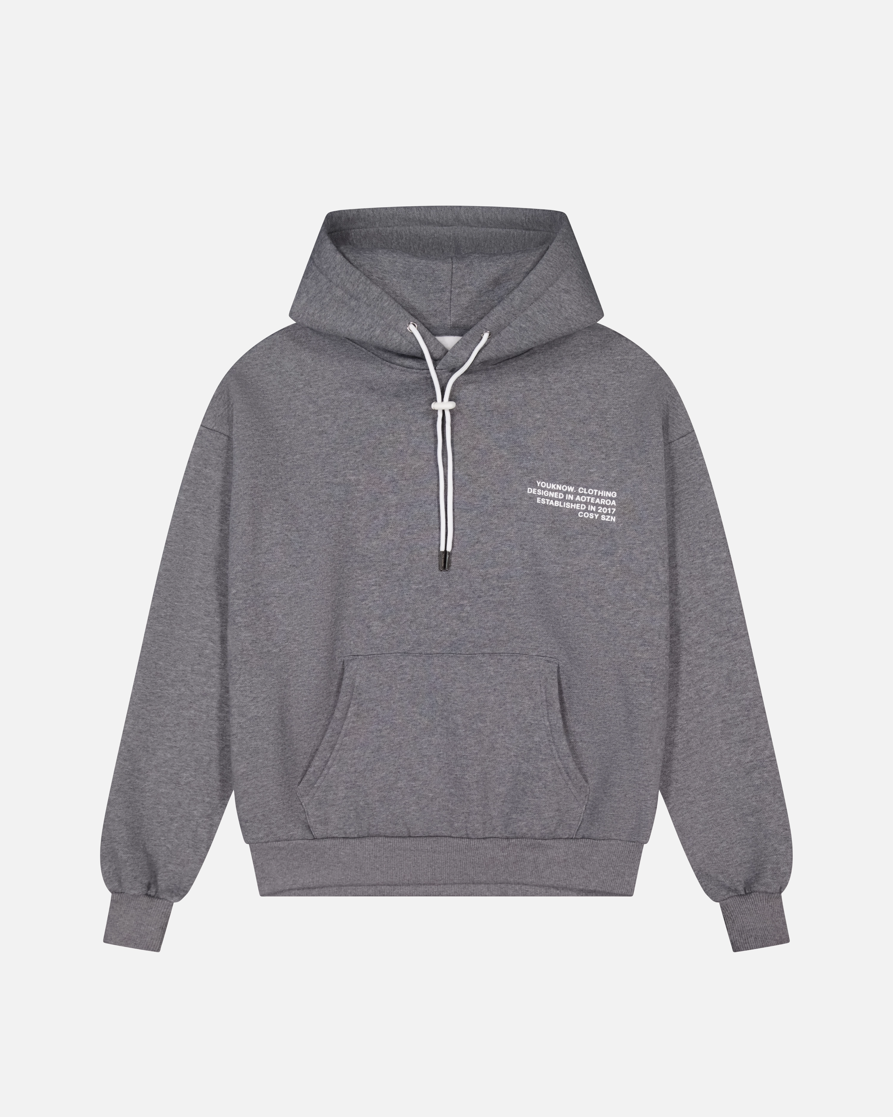 Cosyszn Hoodie | Charcoal Marle Home Office Yarn Dyed Fabric