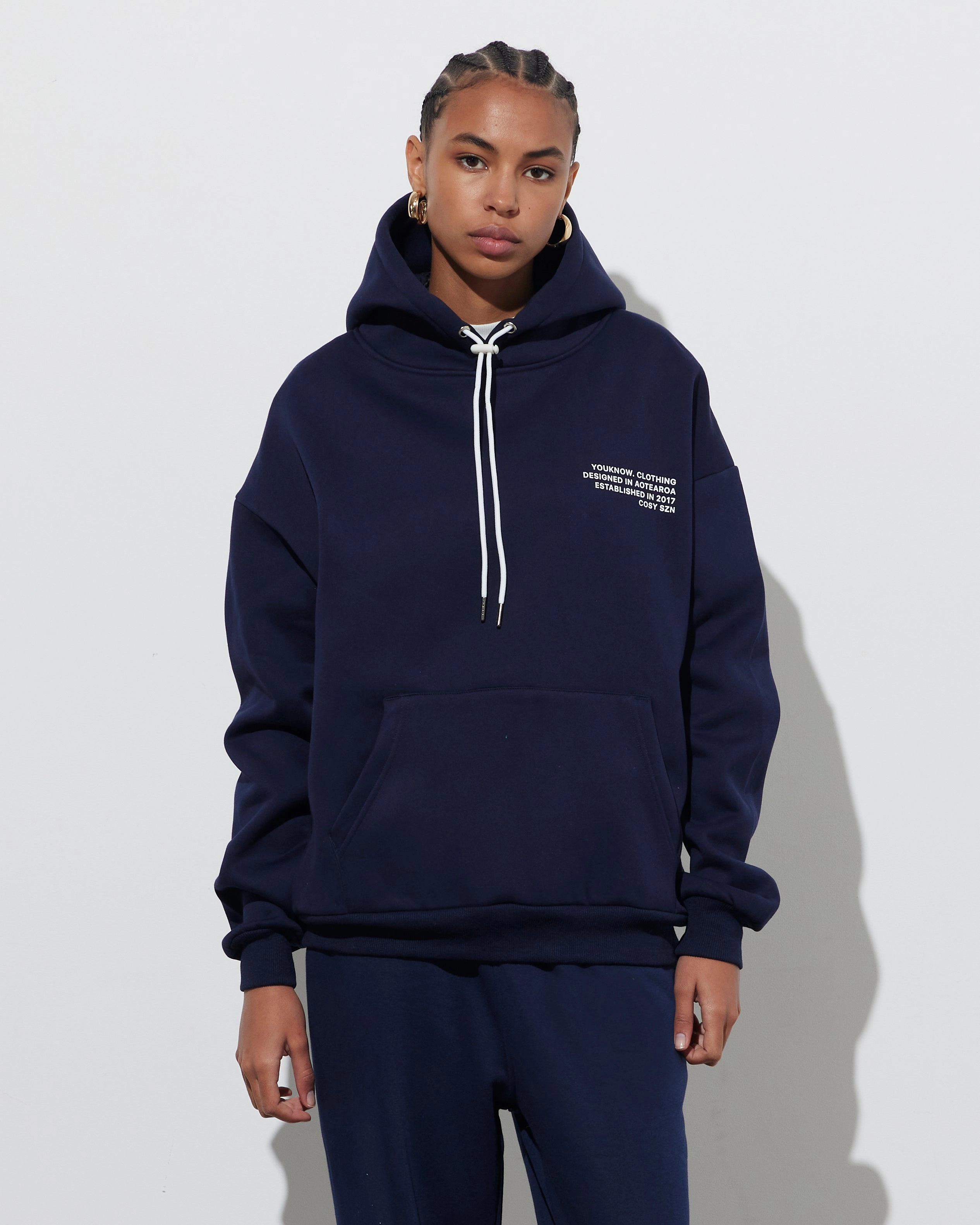 Cosyszn Hoodie | Navy Sparkly details